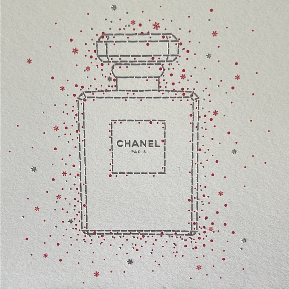 Chanel Paris Perfume Card